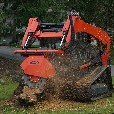 skid steer with stump grinder attachement|skid steer mounted stump grinders.